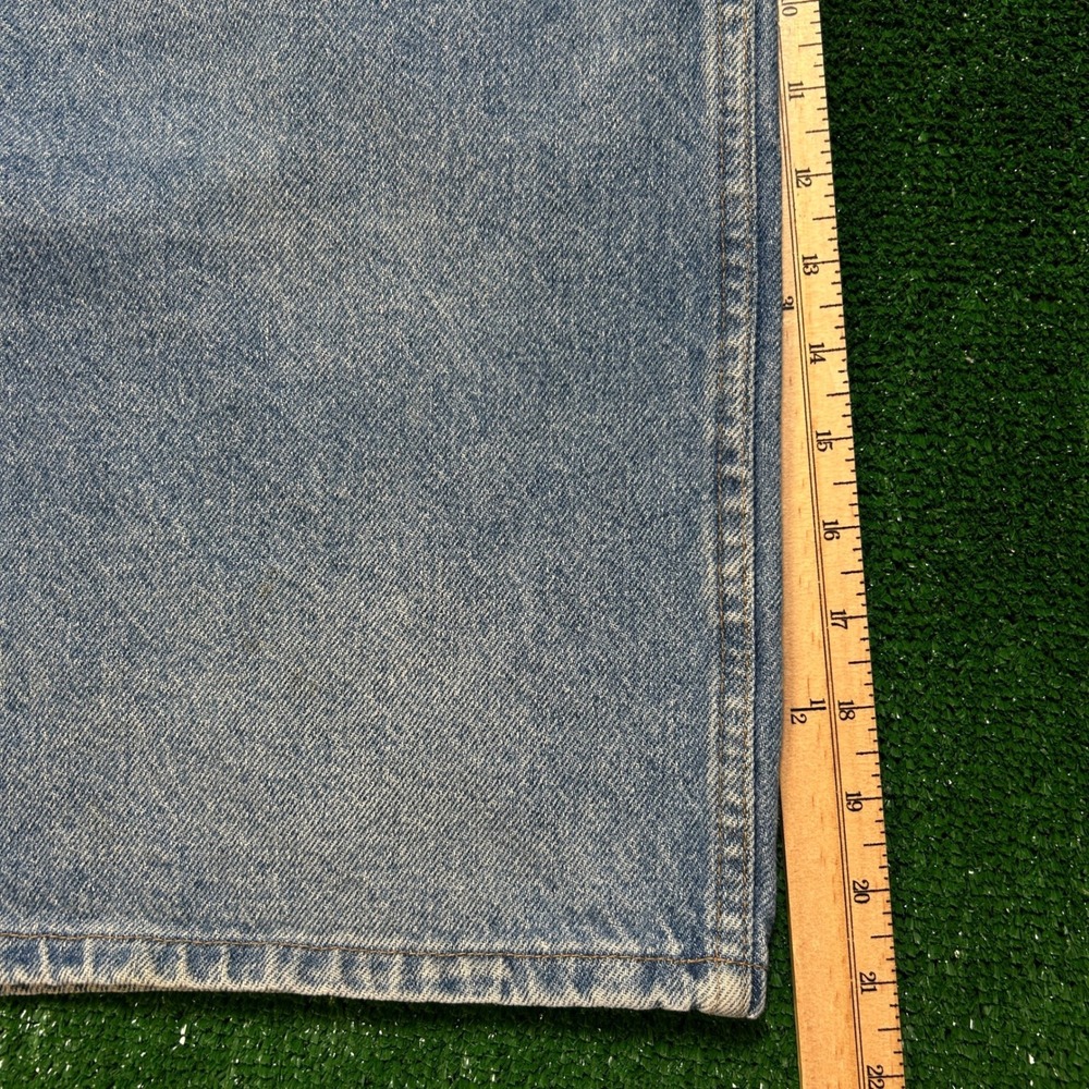Vintage Wrangler Denim Shorts M Size 40 Light Blue Authentic Jeans Relaxed Fit - Picture 9 of 11